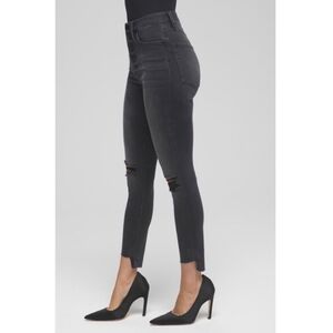 Good American 26×25 Good High Waist Crop Skinny Jeans In Black127 2/26